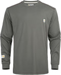 FR Shirts for Men CAT2/HRC2 6.5oz Lightweight Fire Resistant Shirts for Men Long Sleeve Crewneck T-Shirt