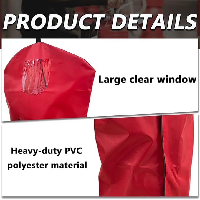 Fire Extinguisher Cover, Heavy Duty Fire Protective Sleeve from scuffs & scratches Accessories, 17"Wx22"L,1 Pcs (5-13LB)