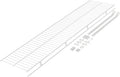 Rubbermaid Direct Wall Mount Closet Shelf, 4 Ft. Wide, Mounting Hardware Kit Included, White, Wire Shelving Organizer System for Home/Laundry/Bathroom/Mudroom/Pantry/Linen Closet