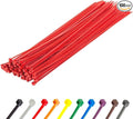 GTSE 14 Inch Red Zip Ties, 100 Pack, 50lb Strength, UV Resistant Long Nylon Cable Ties, Self-Locking 14" Tie Wraps
