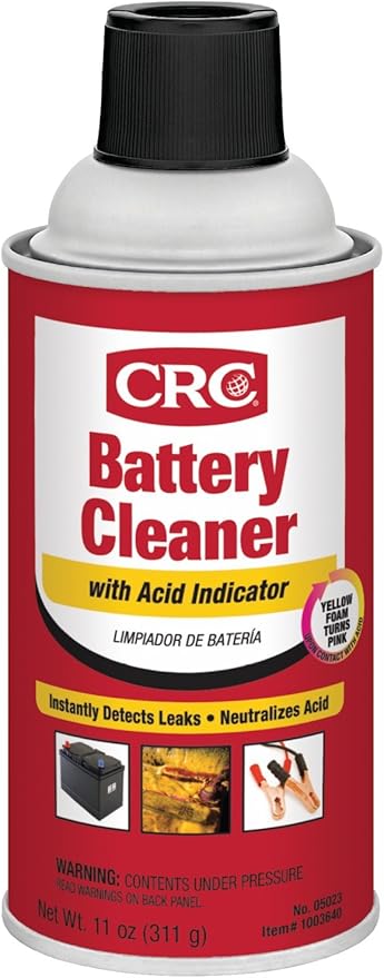 CRC 05023 Battery Cleaner with Acid Indicator - 11 Wt Oz.
