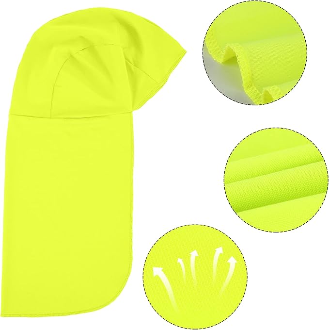 Sintege 6 Pieces Hard Hat Sun Shade Cooling Skull Cap Sun Neck Protector Quick Dry Neck Shade for Women Men