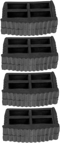 STOBOK 4pcs Non-Slip Rubber Ladder Feet Covers Sturdy Anti-Slip Mats for Extension Ladders Safety Accessories for Home and Construction