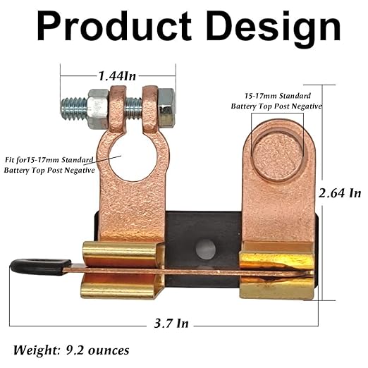 Top Post Knife Blade Master Switch 12V 24V Battery Disconnect Cut Off Shut Off for Auto Car RV-Marine Boat Truck Vehicle (Negative, Vertical & Horizontal)