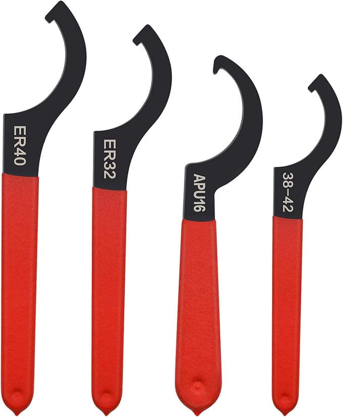 Coilover Spanner Wrench Set, 4pcs, Alloy Steel, Rubber