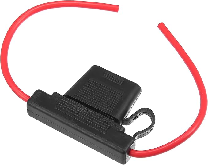 uxcell DC 12V 10 Gauge Car in Line ATC Blade Style Inline Fuse Holder with 50A Large Fuse