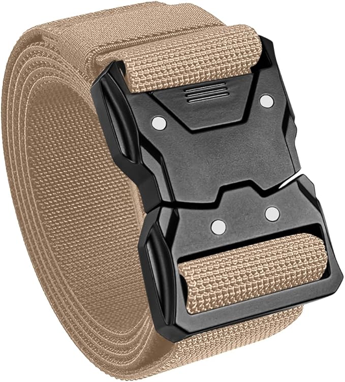 TECEUM Tactical Belt – Heavy-Duty & Quick Release – Military, Work, Rigger, Duty & Utility Belt for Men