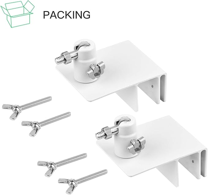2Pack Gutter Mount Compatible with Arlo Essential Solar Panel, Arlo Pro 5S/Pro 4/Pro 3/Pro 2/Ultra 2/Ultra/Solar Panel, Perfect Angle to Get Adequate Sunlight
