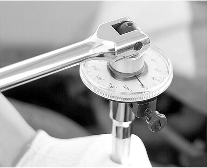 1/2 Inch Torque Wrench Angle Gauge Tool,360° Adjustable 1/2" Drive Torque meter Wrench Set,Professional Measure Tool,Father's Day Gift