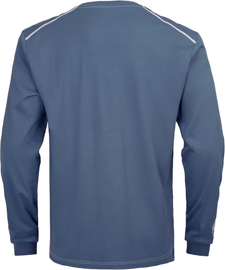 FR Shirts for Men CAT2/HRC2 6.5oz Lightweight Fire Resistant Shirts for Men Long Sleeve Crewneck T-Shirt