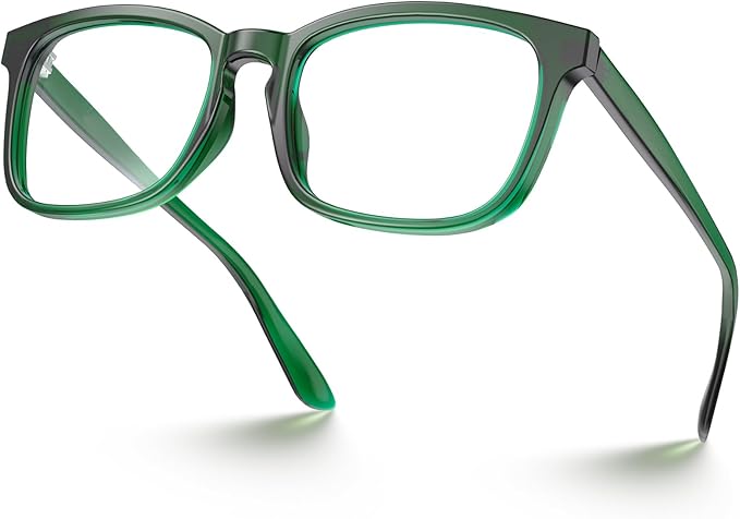 VISOONE Blue Light Blocking Glasses Square with Anti Computer Glare for Gaming Women and Men MONTANA