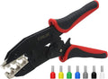 Crimping Tool for Sleeves Ferrule Terminals & Pin Cord End- Ratcheting Wire Crimpers - AWG 10-2 (6-35mm²) - Ratchet Terminal Crimper - Electrical Crimping Tool HS-35WF
