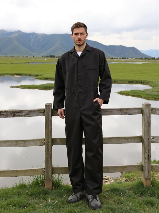 MCJC Coveralls for Men Adult Jumpsuit Coveralls Mechanic Work Uniform Halloween Horror Killer Costume
