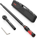 VANPO Torque Wrench 3/4-Inch Drive 100–800 Ft-Lb Heavy Duty Click Type for Construction & Agricultural Equipment – TPR+ABS Handle, ±3% Accuracy, 45-Tooth Ratchet, 48" Long Handle with Case