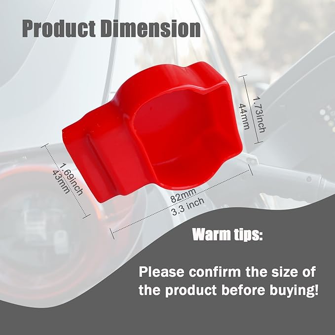 Battery Terminal Covers 4 Pack (2 Red 2 Black), Flexible PVC Insulating Caps for SAE Top Post Battery Clamps, Dust & Moisture Protection, Anti-Corrosion Terminal Boots for Car Truck RV Boat Marine