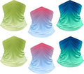 UPF 50+ Sun Protection UV Cooling Neck Gaiter Face Mask Gradient Color Scarf Breathable Bandana for Men & Women