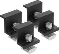 UPKOCH 4pcs Solar Panel Mounting Brackets Adjustable Aluminum Mid End Clamps for Flat Roof Installation Suitable for Solar Panels