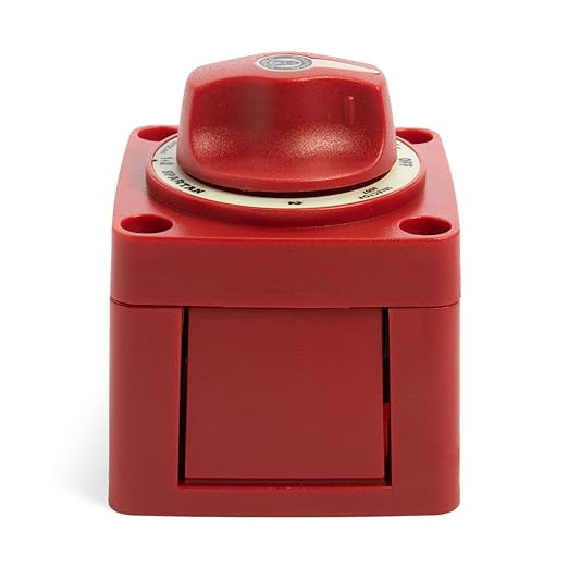 Spartan Power 300A Battery Combiner and Selector Switch 4 Position Red