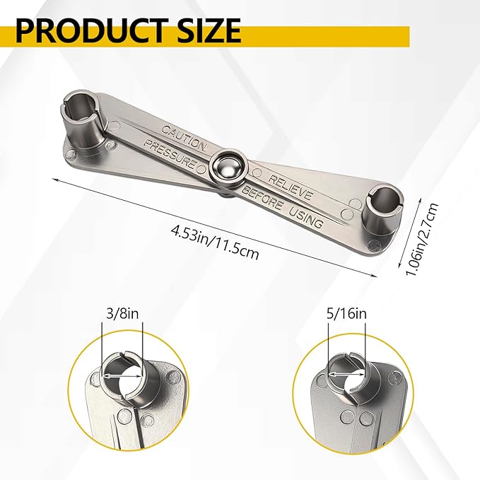 vvag 2 in 1 Fuel Line Disconnect Tool Set for 3/8” and 5/16”,Quick Release Scissor Wrench for Fuel Filter Removal,Professional A/C & Heater Line Service Tool Compatible with GM, Ford, Mazda Vehicles