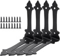 Corner Protector, 4 Inches Furniture Corner Guards Corner Bracket Metal Embellishments with Wood Funiture Decorative Metal Rustic Hardware for Home Edge Corner Hardware Accessories (4)