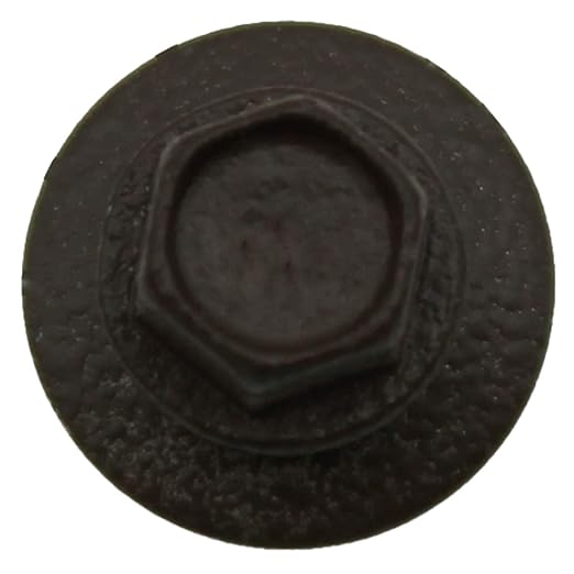 Metal Roofing Screws: (250) 10 x 1 Mansard Brown Hex Head Sheet Metal Roof Screw. Self Starting Metal to Wood siding Screws. EPDM Washer. Colored Head