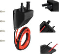 Solar Cable Entry Gland,10Ft 10AWG Black Soft Solar Extension Cable and Connector,UV Resistance Dual Cable Entry Gland Housing on Rv,Boat,Camper (3m, Black)