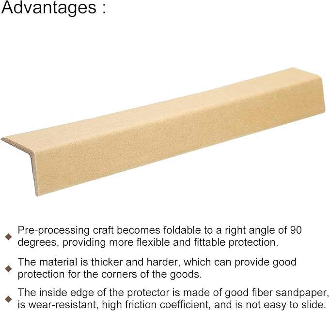 PATIKIL Adjustable Cardboard Corner Protector Package Frame Protectors L Shaped 300x30mm Thick 3mm for Art, Packing, Shipping, Pack of 50