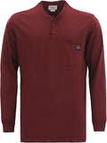 TICOMELA FR T Shirt Flame Resistant Shirt 5.5oz 100% Cotton Light Weight Workwear Men's Long Sleeve Henley Shirts