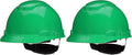 3M Hard Hat SecureFit H-700 Series Cap Style Safety Helmet with Uvicator Sensor, 4-Point Pressure Diffusion Ratchet Suspension
