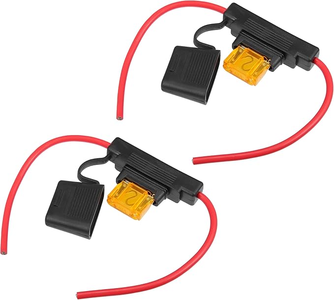 uxcell DC 12V 10 Gauge Car in Line ATC Blade Style Inline Fuse Holder with 40A Large Fuse