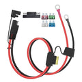 2FT 10AWG SAE Battery Connectors Extension Cord Cable with 5 Fuse Compatible with Solar Generator Battery Charger,SAE to O Ring, for Solar Accessories