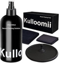 Vinyl Record Cleaner Solution 17oz/500ml, 4Pcs Vinyl Record Cleaning Kit, Record Cleaning Fluid Spray & Label Protector & Microfiber Cloth & Protector Pad, Record Player Cleaning Kit for LP Album
