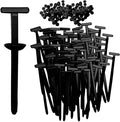 50pcs Nylon Universal Cable Tie Buckles, New Multifunctional Nylon Zip Ties With Pin & Button Design Plastic Cable Ties Tool Fasteners Car Body UV Resistant Zipties for Car Daily Repair