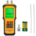 5/16 Inches Diameter Pressure Port Digital Manometer, YZT Meter Dual Port Air Pressure Meter Pressure Gauge HVAC Gas Tester, Differential Pressure Manometer