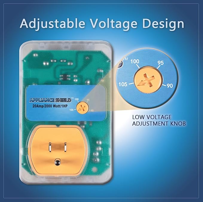 Surge Protector - Protects Appliances From Damaging & Costly Voltage Spikes/Dips. Great for Refrigerators, Freezers, Dryers, Computers. Best in Class 20 Amp, 2200 Watts.
