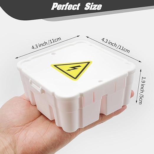 Open Splice Junction Box - Single, One-Piece Splice Repair Box. 5 Second Installation. White (1)