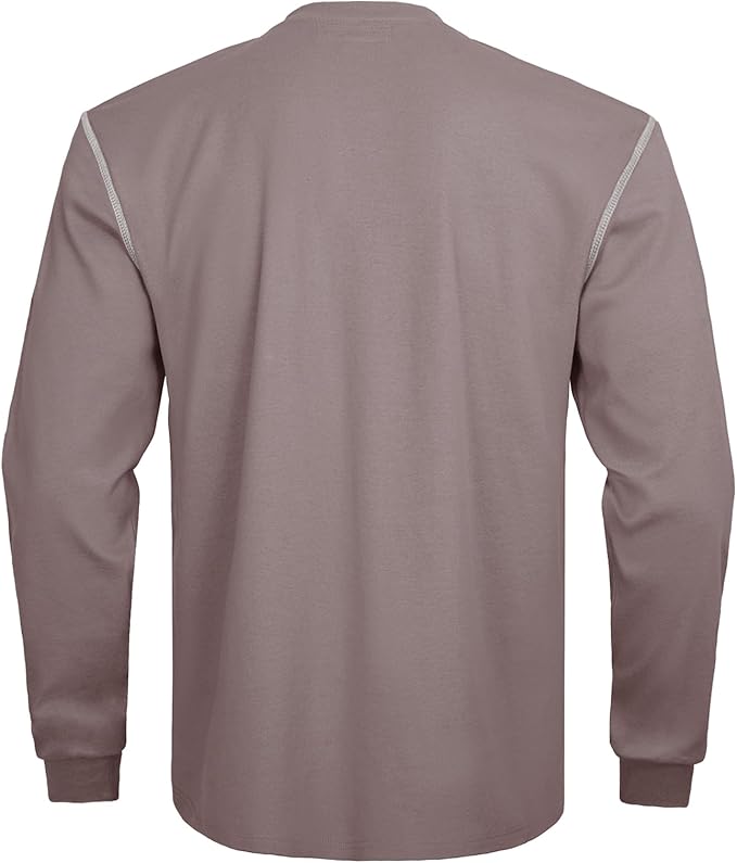 FR Shirts for Men CAT2/HRC2 Flame Resistant Shirts 6.5oz Light Weight Long Sleeve Fire Retardant Shirts