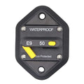 50 Amp Circuit Breaker with Manual Reset for Car Audio RV Truck Boat Marine, DC 12V - 48V | Waterproof IP67 Protection 50A Panel Mount