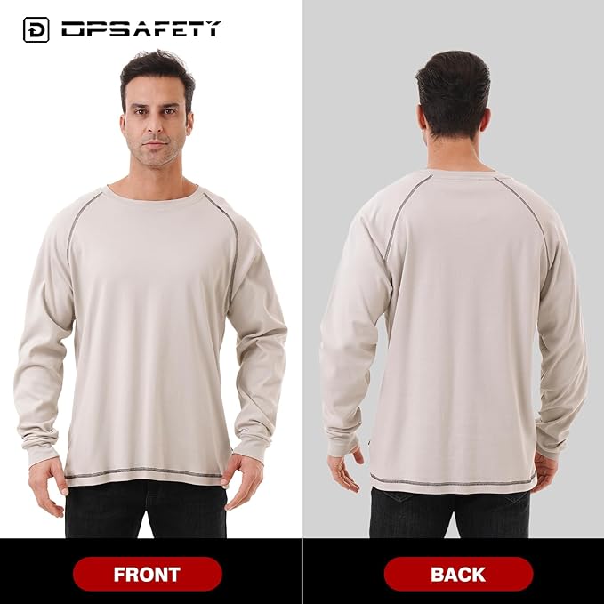 FR Shirt 6 oz Hi Vis Fire Resistant Flame Resistant Shirts for Men,Welding Shirt Cotton CAT2 Long-Sleeved Shirts