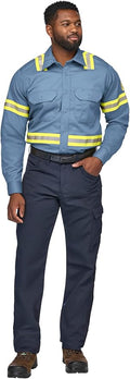 Bulwark FR Men's Midweight Fr Enhanced Visibility Uniform Shirt