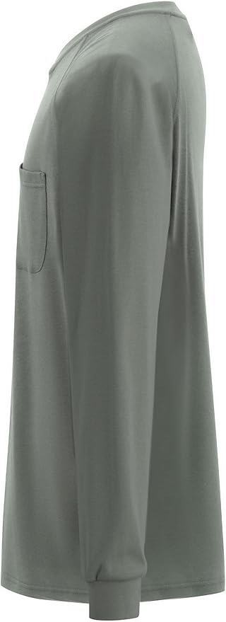 Ubon FR Shirts for Men Welding Shirt Flame Resistant Long Sleeve Work Shirts 6.5 Oz FR Clothing