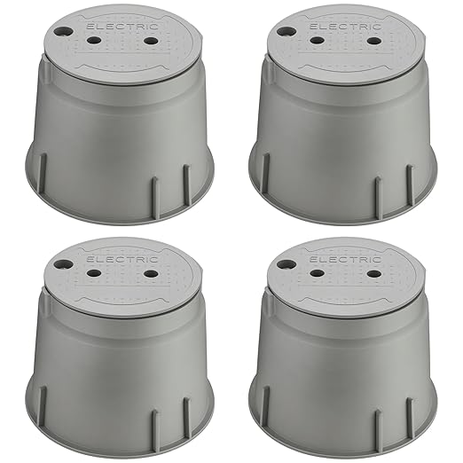 Electrical Box (Grey, 4 Pieces)