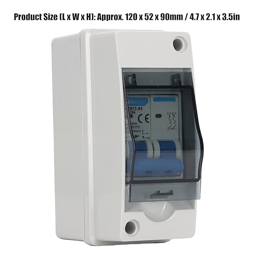 DC Disconnect Switch Electrical Breaker 1000V 25A Miniature Circuit Box IP65 Solar PV System Isolation Overvoltage Overload Protection