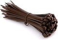 8 Inch Dark Brown Zip Ties 100 Pack, Wood Color Cable Ties UV Resistant Outdoor Use- 50lb Strength Zip Tie for Garland Gardening, PC Cable Management, Zipties Tightening Tools Sip Ties