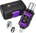 1/2" Digital Torque Adapter, 2.9-147.6 Ft.lb/4-200 Nm Digital Torque Wrench Converter Set, Torque Adapters with ±2% Accuracy, Buzzer & LED Flash Alerts for Motorcycle Car Repair
