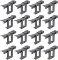 jojofuny 20pcs 35mm Solar Panel Water Drainage Clips Mud Removal Clamp Photovoltaic Panel Water Guide for Outdoor Solar Energy Installations