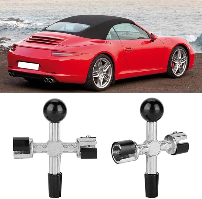 Aramox 4-Way Battery Terminal Cleaner, Steel Construction, Automotive Maintenance Tool for Battery Posts and Lugs