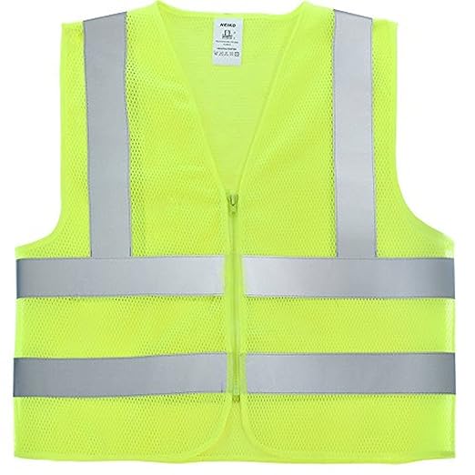 Neiko High Visibility Safety Vest ANSI Class 2, No Pocket, Neon Yellow, Extra-Large (XL)