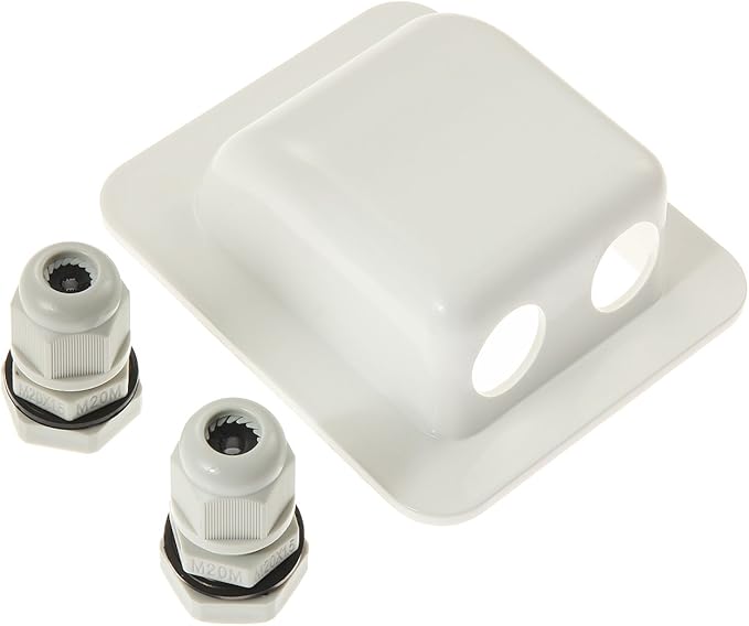 Waterproof ABS Double Cable Entry Gland for Solar Panels,Motorhomes,Caravans,Boats- for All Cable Types 6mm² to 12mm²