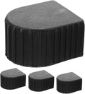Garneck 4pcs Ladder Foot Covers Non-Slip Protective Pads for Telescopic Ladders Easy Installation Aluminum Caps for Enhanced Stability and Durability for Safe Climbing